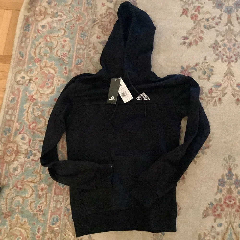 Adidas Black Sweatshirt Hoodie Sz XS - NWT